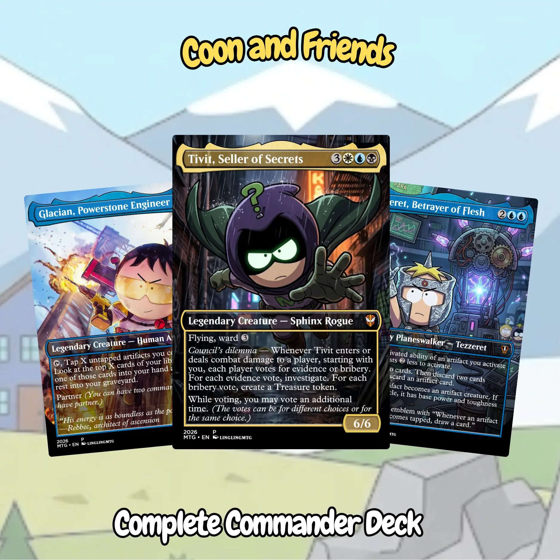Coon and Friends Commander Proxy Deck (100 Cards + Tokens)