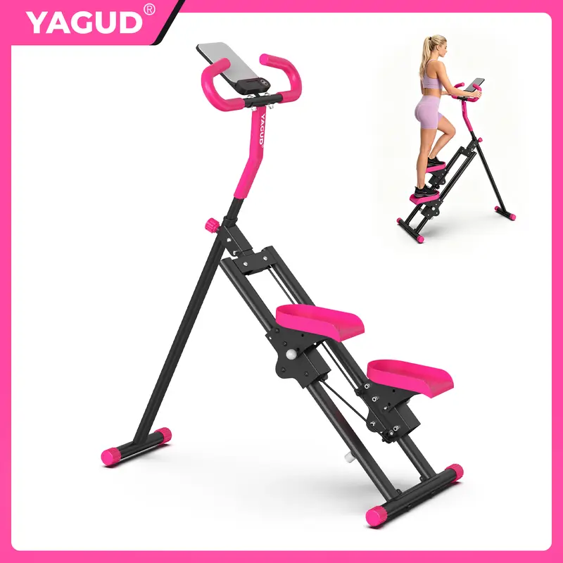 【New Arrival】 Stair Stepper with Handlebar, Extended Step Range Climber Machine for Legs & Core Workout, Home Fitness Equipment, High-Aesthetic Sports Gear, Women Exercise Machine