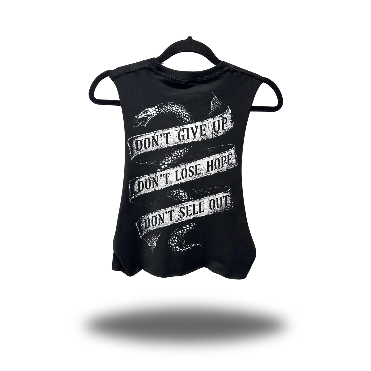 SELL OUT ROAD RASH BASIC BLACK CROP TANK TOP