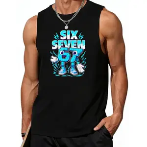 italian brainrot boys kids teens lightweight cotton vests six seven funny meme for men women and kids