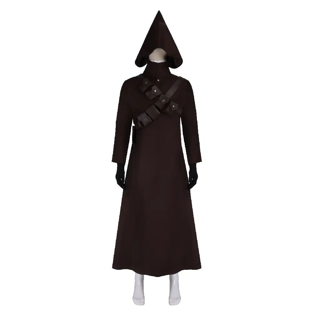 Jawa Sandpeople Hooded Robe Cosplay Costume Set with Pectorals Gloves for Comic Con Convention