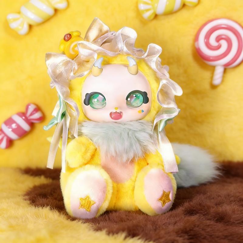 BoBoCo V1-Cute Fluffy Plush Toy. plush blind  box.  Glue Face Plush Toy. Sweet Plush doll. .Unique Design for Collectors and Fans of the Series Blindbags Random Surprise Set