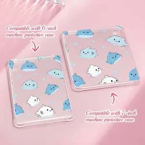 A stylish painted TPU e-reader case,Compatible with Kobo Clara Colour/Clara BW 2024/Clara 2E 2022/Libra 2 e-reader 6/7-inch protective cases,Flexible transparent soft case,Thoughtful Anniversary Gifts