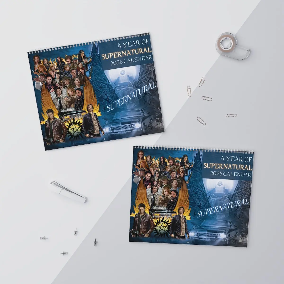 Supernatural Calendar 2026 2027, Dean Winchester Calendar, Wincheesster Brothers Monthly Planner, Gift for Supernatural Fans