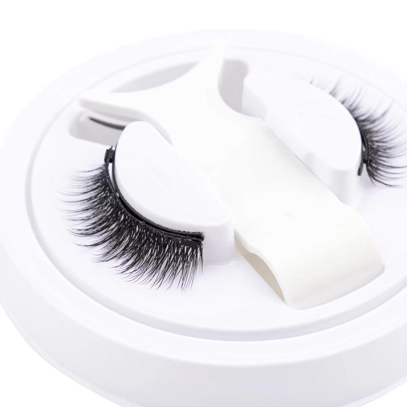 LZ11 Hot 1 Pair Magnetic Eyelashes Handmade Fluffy Faux Mink Lashes Reusable Natural False Eyelashes with 7mm & 8mm Length and Magnetic Tweezers Set Makeup