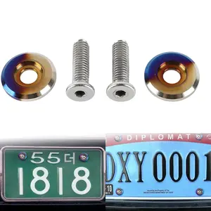 License plate bolts that actually stop rust AND look like a vibe check frames