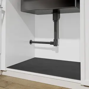 Under Sink Mats -(Cut-to-Fit) Absorbent Shelf Liner for Kitchen & Bathroom Cabinets, Quick-Dry Non-Slip Cabinet Protector,  Under Sink Pad for Leak Protection (Grey, 20''x 16'')