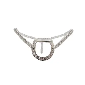 Women Fashion Silver Metal Western Boot Bracelet Chain Shoe Anklet Horseshoe Charm Rodeo Bling