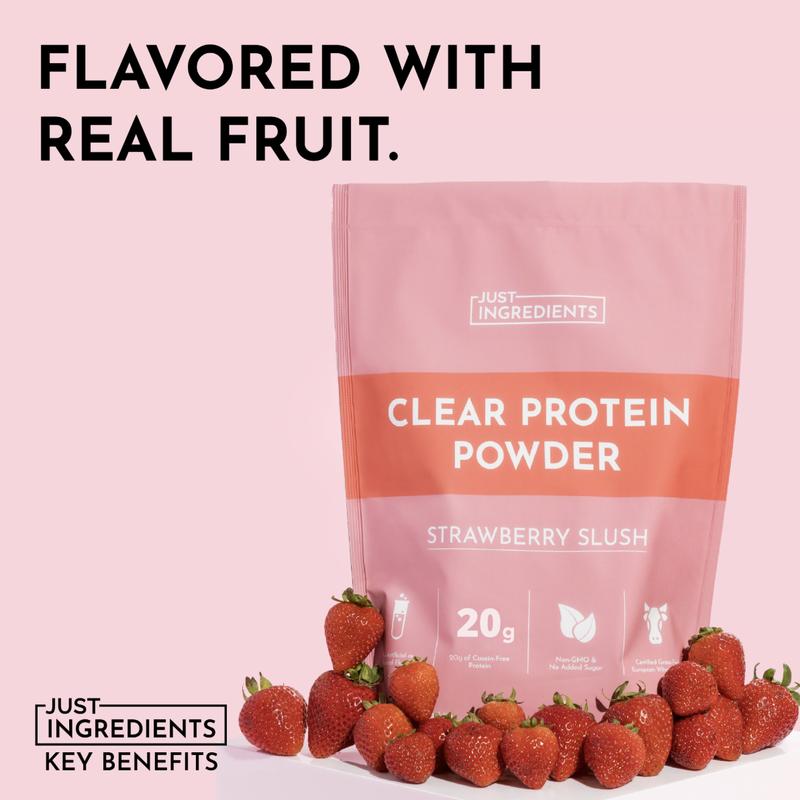 Just Ingredients Strawberry Slush Clear Protein Powder