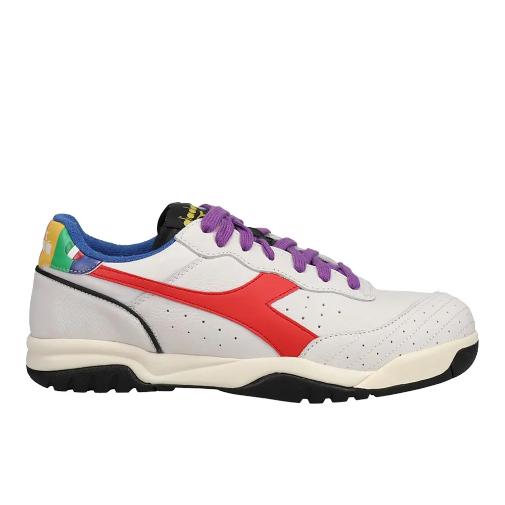 diadora Mens Maverick Pride Lace Up Sneakers Shoes Casual - White