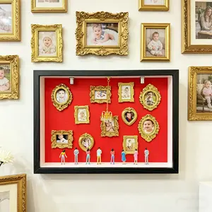 DIY Museum Photo Frame - DIY Shadow Box with 11*Mini Frames & 8*Figures - The Ultimate Personalized Gift for Parents, Couples, and Best Friends