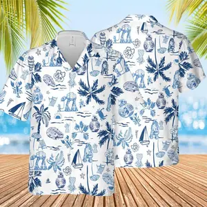 Tropical Hawaiian Shirt, Epic Star Button Up Shirt, Fun Galactic Gifts, Unique Hawaii Shirt, Summer Beach