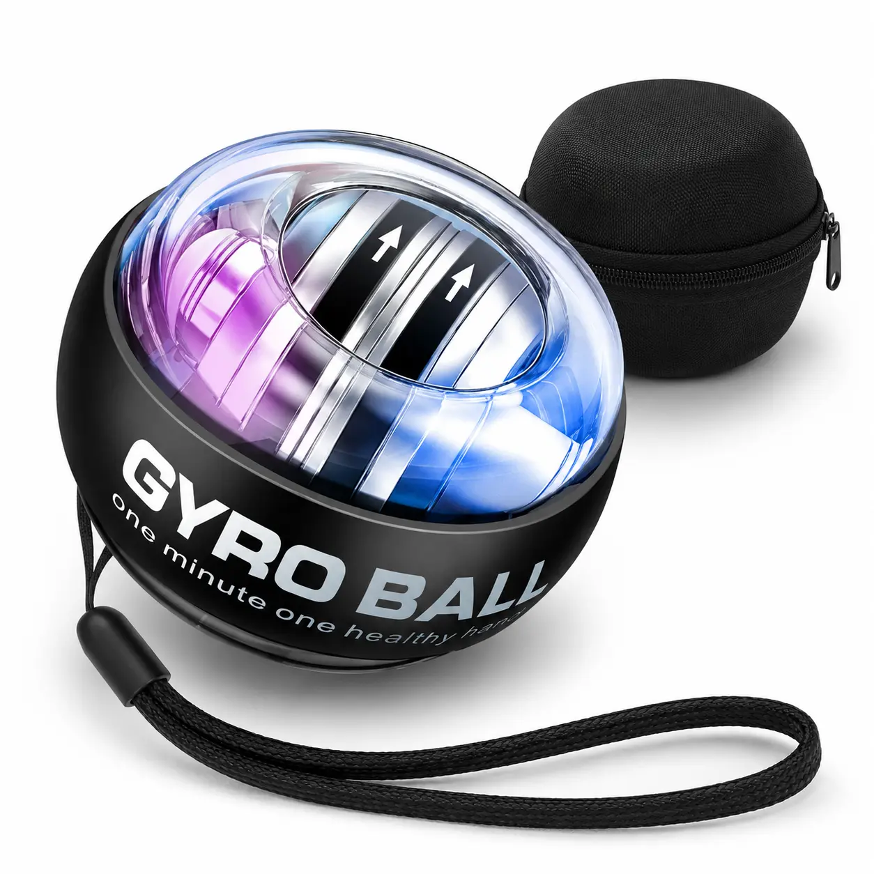 Wrist Trainer Ball Auto-Start Gyroscopic Forearm Exerciser Gyro Ball for Strengthen Arms, Fingers, Grip and Muscles