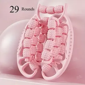 Pink 29-legged massager for burning and reducing cellulite-ABS durable ergonomic design, recovery after exercise, circulation and muscle relaxation, fitness shaping, fitness equipment for home gyms and gym accessories.