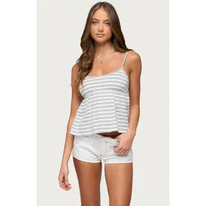 Edikted Women's Zacharia Striped Babydoll Top
