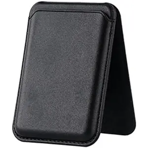 Magnetic Phone Wallet with Stand, PU Leather Slim Business Card Holder for Magnetic iPhones 17 16 15 14 13 12 11 Pro Max Plus Series,16e, Convertible Phone Bracket, Orange