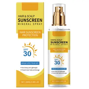 Hair & Scalp Sunscreen Spray SPF 30 | Color-Safe UV Blocker for Dyed/Highlighted Hair | Weightless, Non-Greasy Protection | Beach & Pool Essentials | Coconut-Enriched Scalp Shield