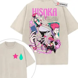 Hisoka Shirt, Unisex Anime Manga Shirt Womenswear Menswear Top Streetwear Cotton comfort A
