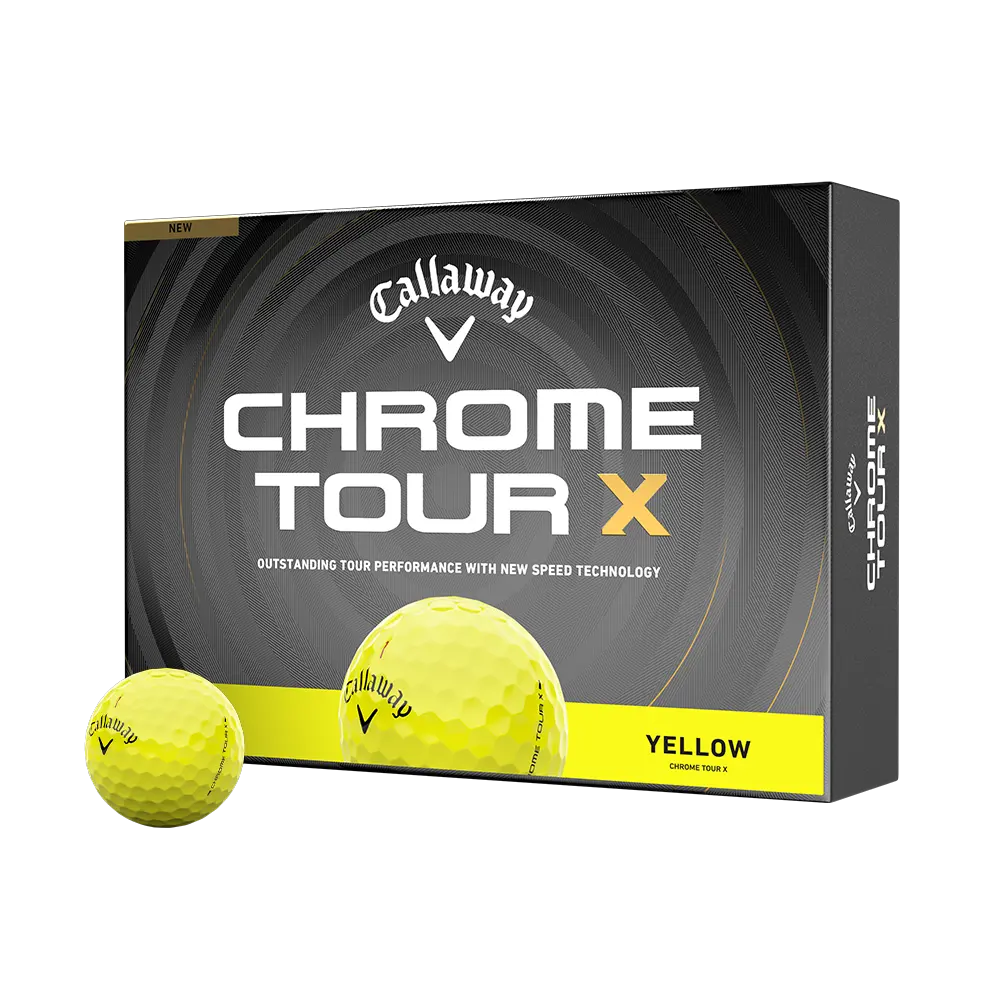 Callaway Golf Chrome Tour X Yellow Golf Balls