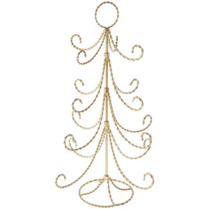 Bard's Gold-toned Twisted 8 Arm Ornament Display Tree