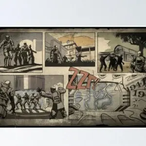 Zombies loading screen comic Poster Zombies loading screen comic Poster
