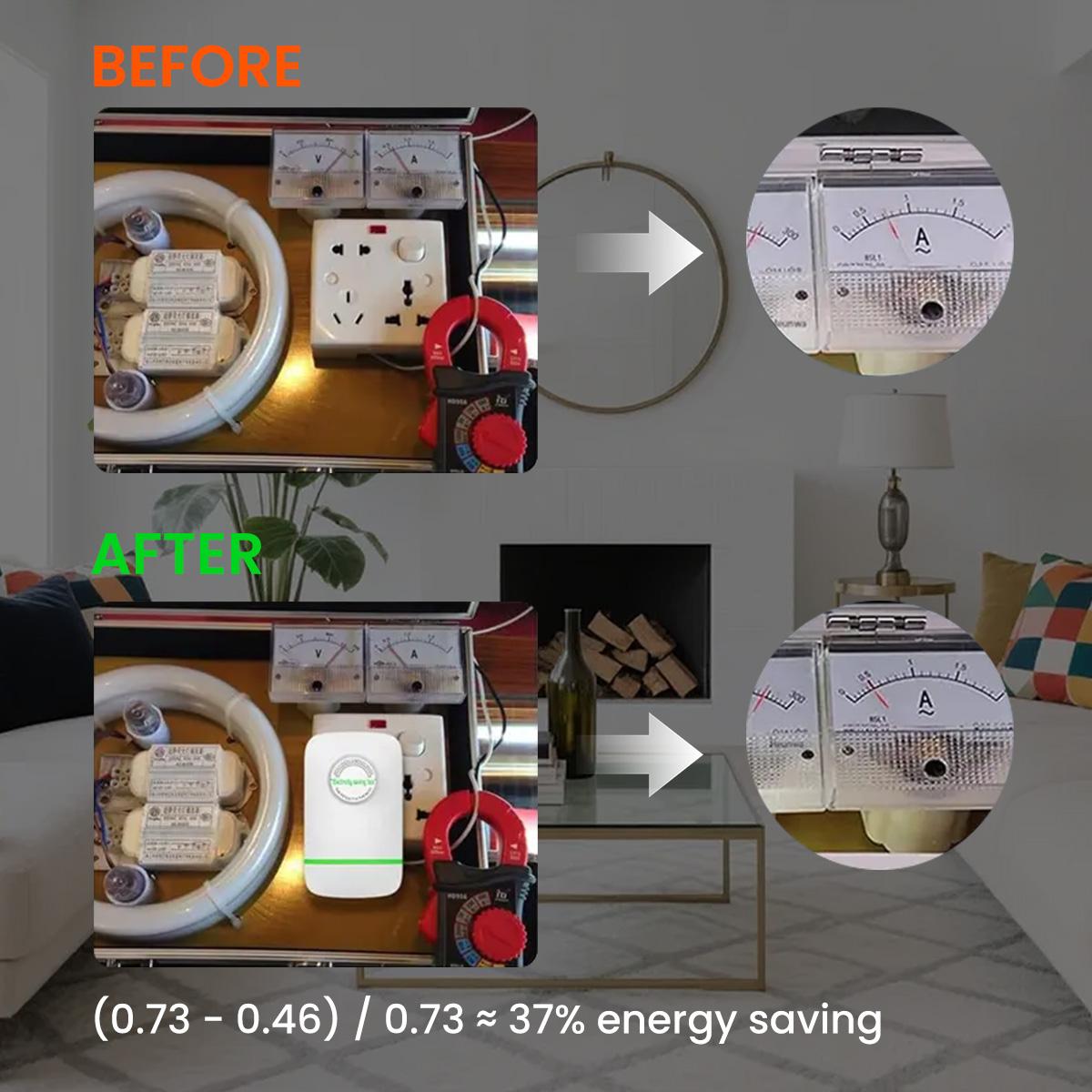 Energy Saver Plug-In Power Box with US Plug 2026 Updated Design, Compatible with 90–250V Input Range