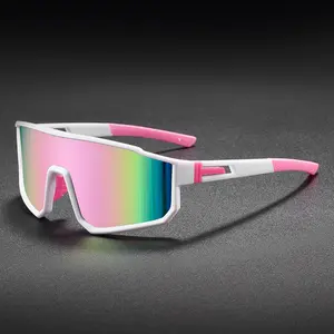 Cycling Safety Goggles with UV400 Protection and Anti-Glare Features for Outdoor Sports, Black-Framed Multi-Color Magnetic Lash Goggles for Running and Mountaineering