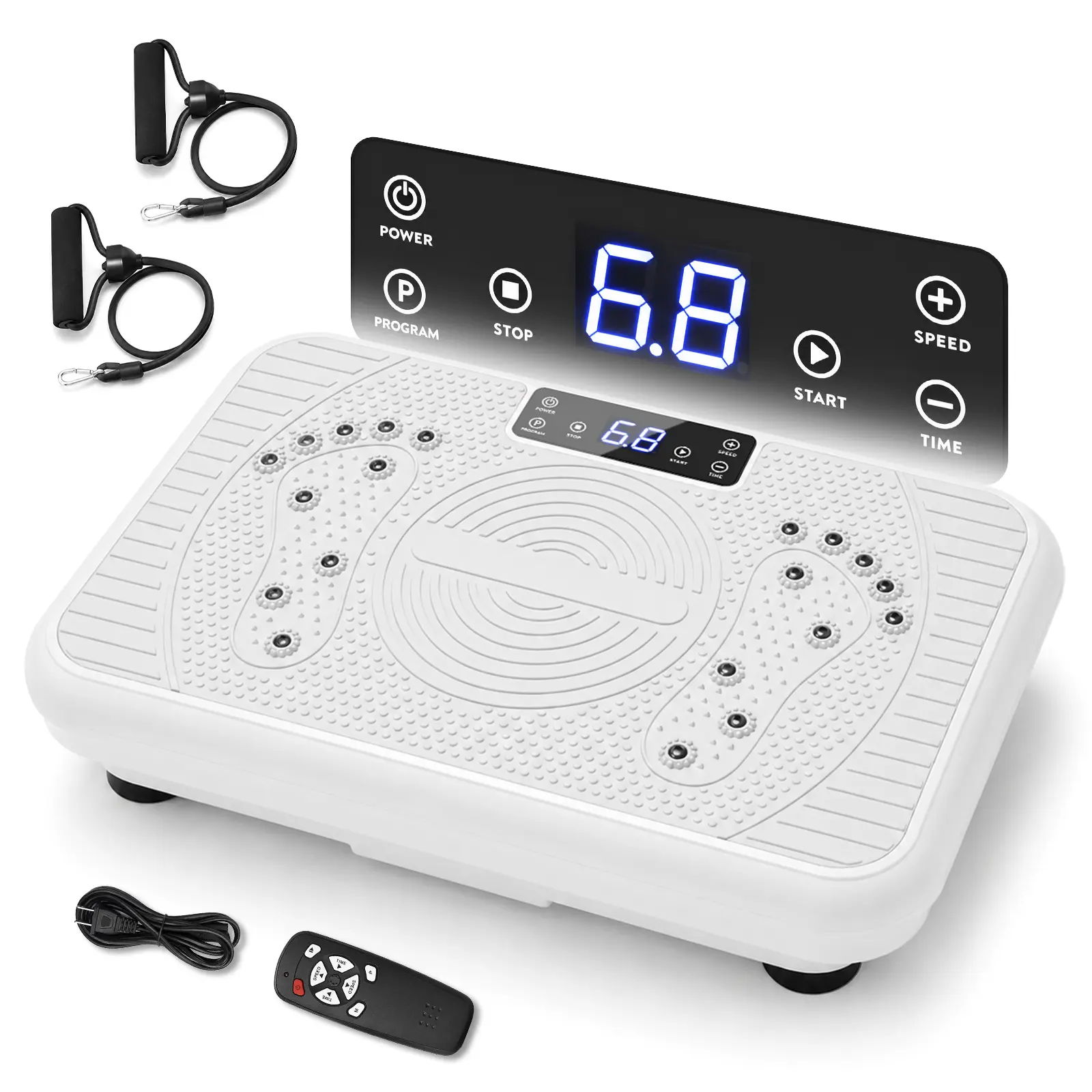 Whole-Body Vibration Plate Exercise Machine, 99-Speed Vibration Trainer, 400 lbs Weight Capacity