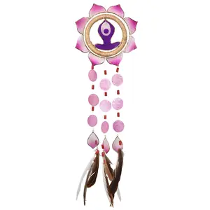 Capiz Dreamcatcher Chime - Yoga Large