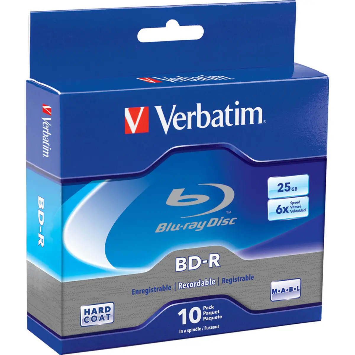 Verbatim Data Storage Blu-ray Discs, 10-Pack Spindle - Single Layer, 25GB, Write Once, 6x Speed for Home Improvement & Garden Supplies Backup