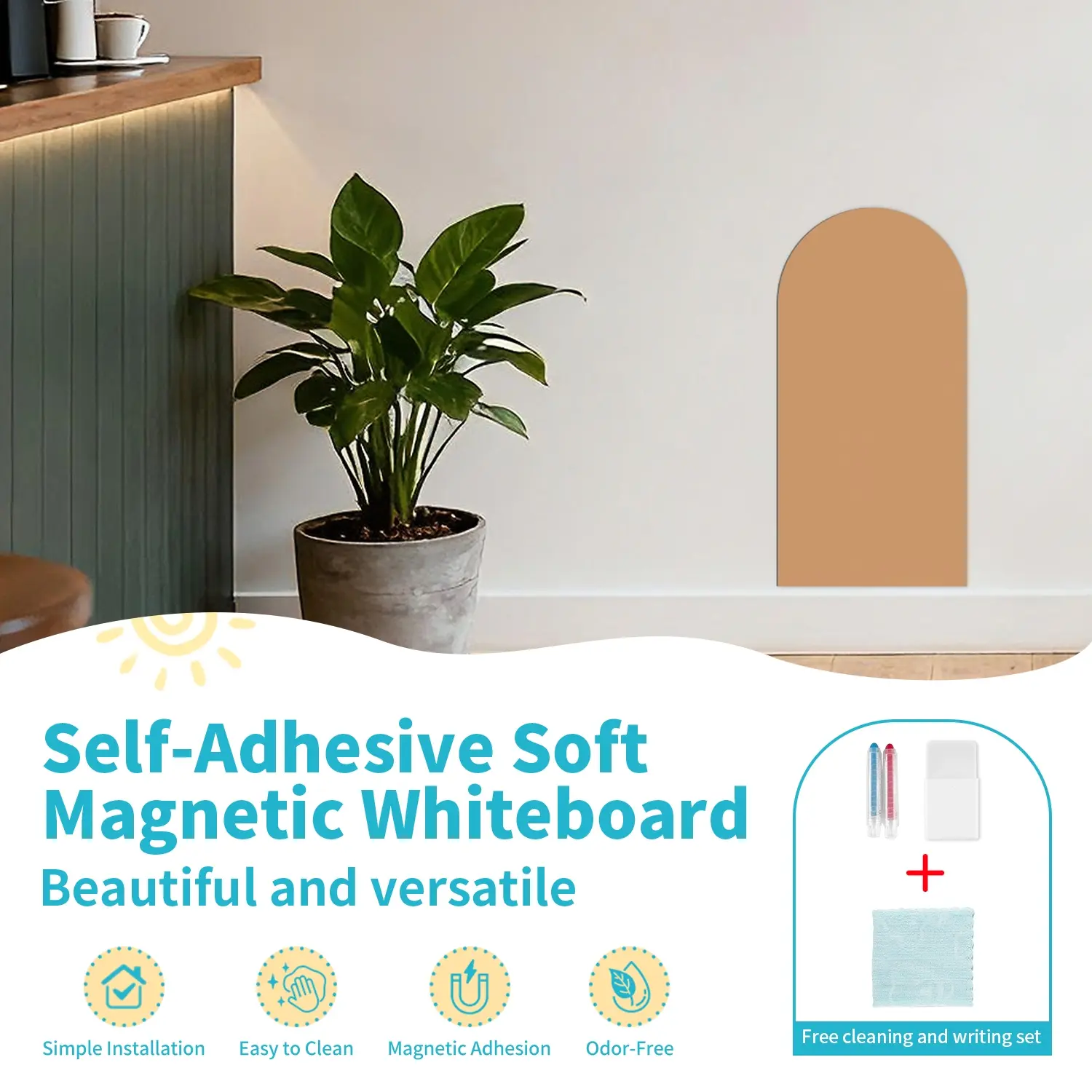 Self-Adhesive Whiteboard Stickers, No Glue Needed, Ideal for School & Office Use, Enhance Your Workspace Creativity