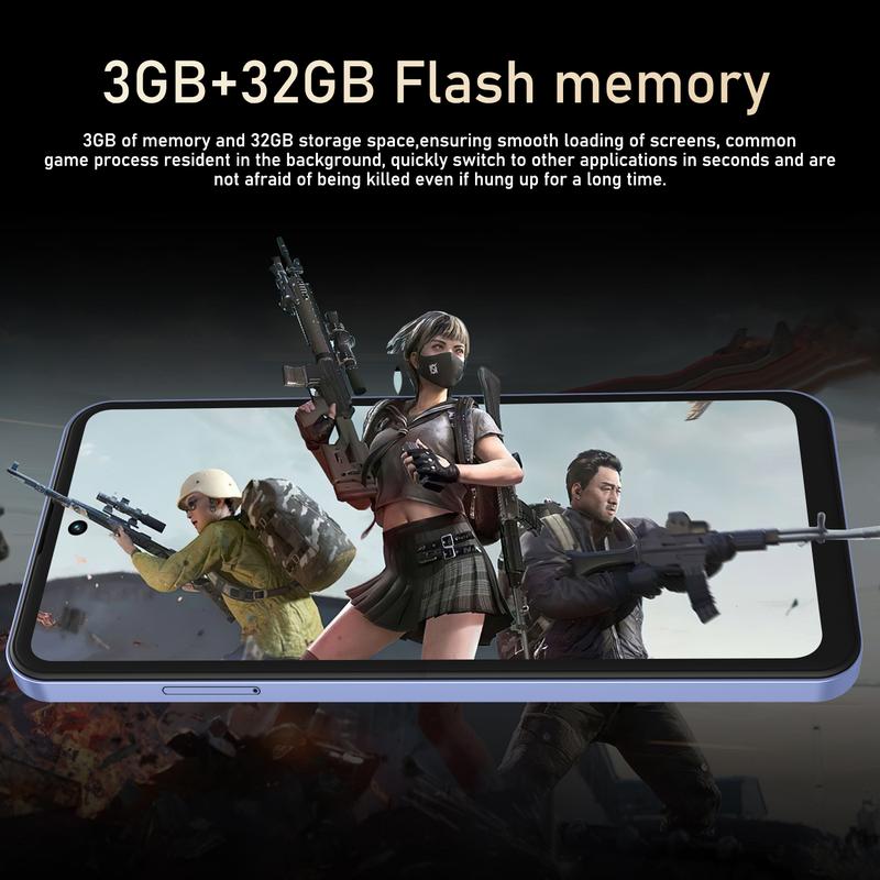 Fuffi Smart Unlock Phone 6.56 Inches 3+32GB Memory 2+2mp Camera 4g Network Dual Sim 3100mah Battery Android GPS