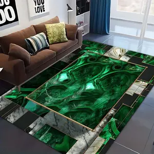 Marble Pattern Floor Mat, Non-slip Floor Carpet, Decorative Area Rug for Home Living Room Bedroom, Home Decor