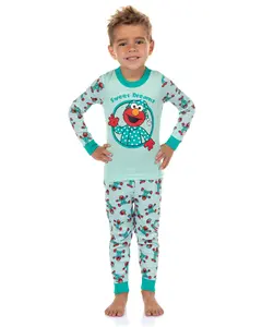 Sesame Street Elmo Pajamas Toddler Boys' Sweet Dreams Tight Fit Sleep Set