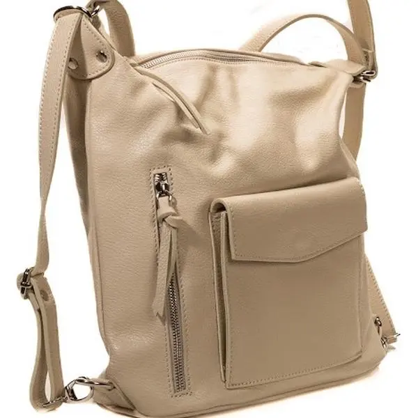 Leather Backpack by Amanu - Made in Italy