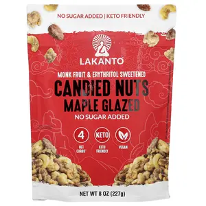 Lakanto Candied Nuts, Maple Glazed, 8 oz (227 g)