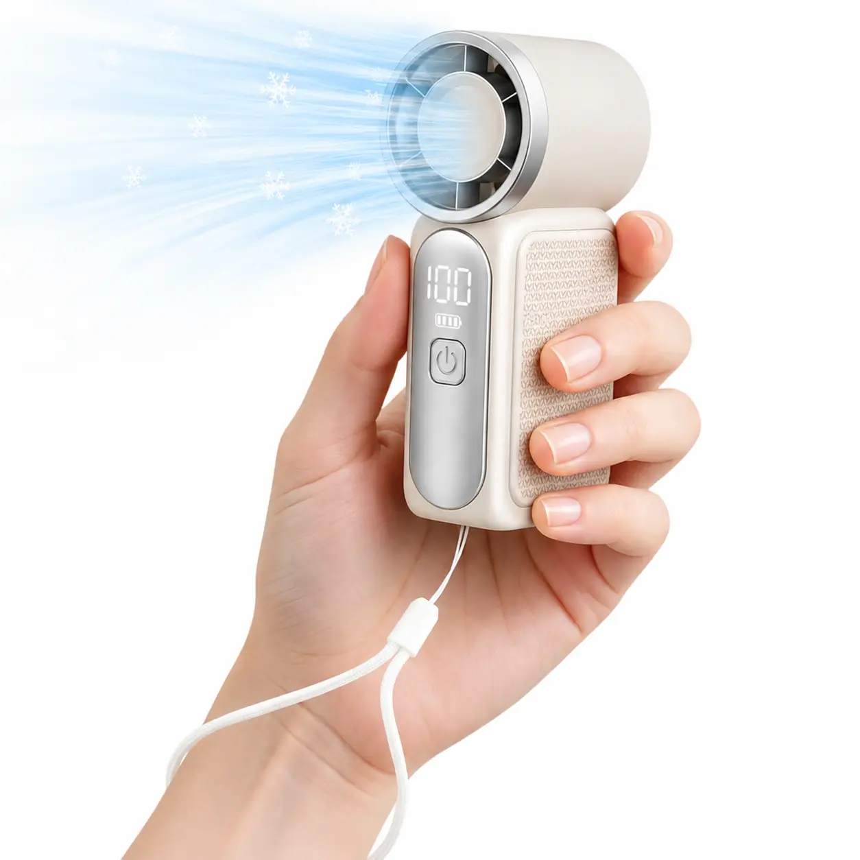 Fan for Travel Mini Handheld Fan, Small Purse Fan for Women, Podket Fan, High-Speed Turbo, 5-Gear Adjustable, USB Rechargeable, Lithium Battery Fan, Portable