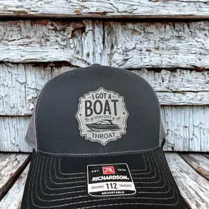 Richardson Original 112 Trucker Adjustable Hat - I Got a Boat If You Gota Throat Design - Established 1970