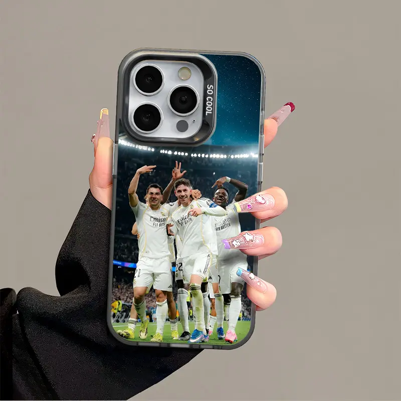 Valverde IPhone 17 Promax Football Phone Case Anti Drop Protective Case for Iphone 16 15 14 13 12 11 SAMSUNG S26 S25 24 23 22 Plus Acrylic Durable Case With Anti Collision