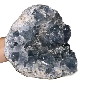 Celestite Crystal Natural Cluster - Natural Snack - Gum