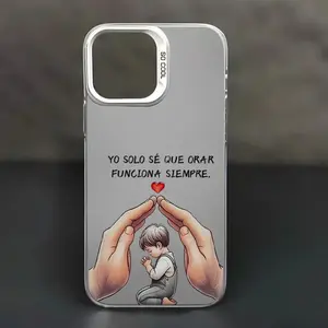 Prayer Faith Aesthetic Smartphone Case for iPhone 17/16 Pro Max/15 Plus/14/13/12/11/XS/XR, Anti-Scratch Military-Grade Drop Protection Slim Cover, Thoughtful Gift Option, Cellphone Handheld Devices Accessories