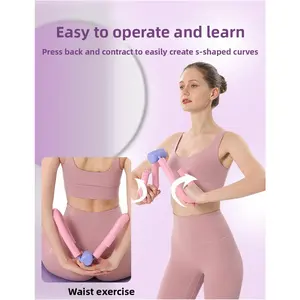 Pelvic Floor & Thigh Trainer 3-in-1 Adjustable Resistance Leg Clamp for Postpartum Recovery, Yoga, Pilates & Fitness Workouts - Durable PP Material with Textured Grip, Postpartum Recovery Tool |   Ergonomic Design Healthcare Kit Home Hip