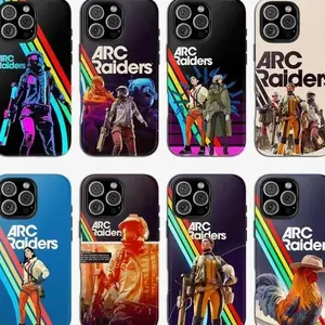 ARC Raiders Steam Sci-Fi Shooter Survival Game Gamer Fan Art Phone Case, Edgy Cyberpunk Aesthetic Heavy-Duty Shockproof Rubber Casing, Protective Cellphone Accessories for iPhone 17 Pro Max, 16, 15, 14, 13, 12, 11, Air Devices