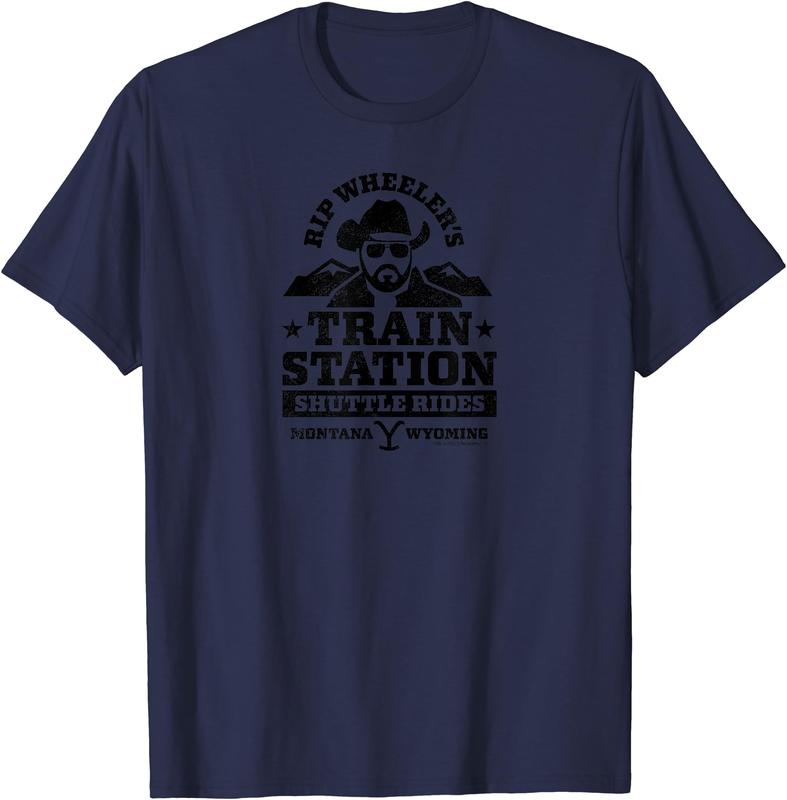 Yellowstone RIP Wheelers Train Station Short Sleeve T-Shirt