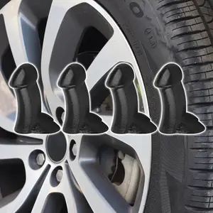 Penis tire caps | Pencil tire Valve stem caps | Funny Creative Tire Valve Caps | Valve Caps Universal Fit for Cars/Motorcycles/Bicycles | Upgrade Your Wheels with Personality.Install it on your husband's, son's, friend's or colleague's tire and guess how