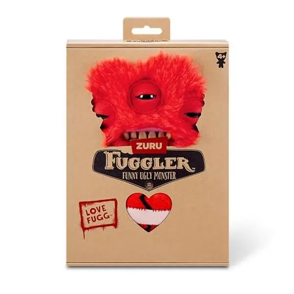 Fuggler Love Fugg by ZURU Funny Ugly Monster, Plush, Collectible, Toy (Love Fugg - Refresh-RED)