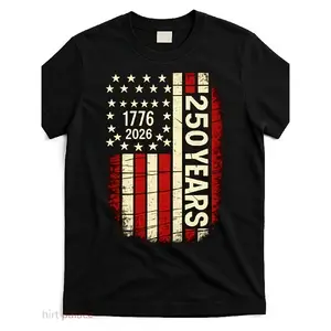 250 Years USA Anniversary America 1776 Flag T-Shirt, Comfortable Sports Enthusiast Tee, Moisture-Wicking Sports Shirt Comfortable for Casual Outings