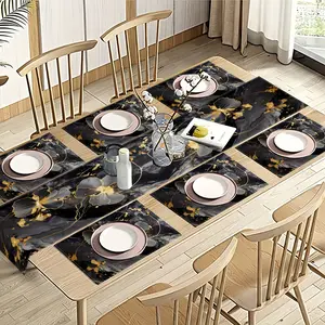 Bohemian Floral Table Runner Set, 5/7 Pieces (table Runner 33x183cm + Placemat 30x45cm), Home Decor, Party Tableware, Kitchen Accessories, Versatile Use, Floral Pattern