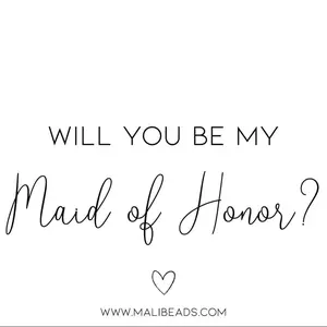 Maid of Honor Thank You Card - Heartfelt Appreciation for Your Maid of Honor