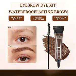 【Choose any 3 out of 6 colors】Eyebrow dye kit: Portable and easy to use, create beautiful eyebrows.